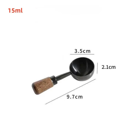 1 Pcs Walnut Wooden Measuring Spoon Scoop Coffee Beans Bar Kitchen Home Baking Tool Measuring Cup Measuring Tools for Kitchen