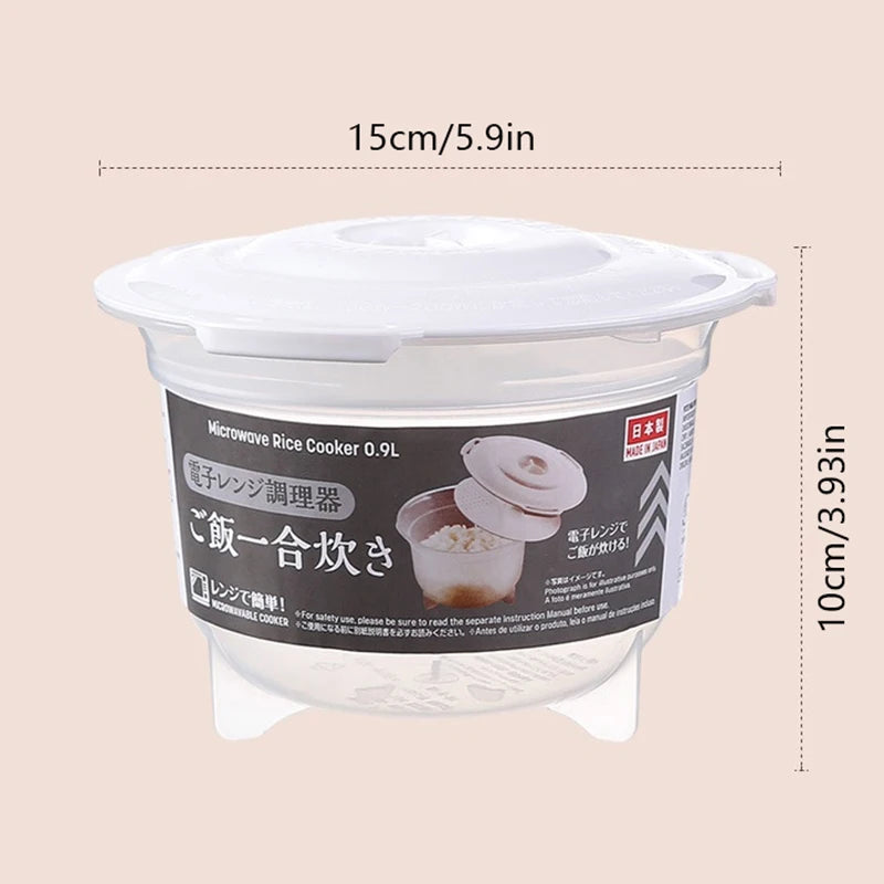 Microwave Oven Rice Cooker Multifunctional Steamer Hot Soup Cooking Bento Lunch Box Kitchen Steaming Utensils