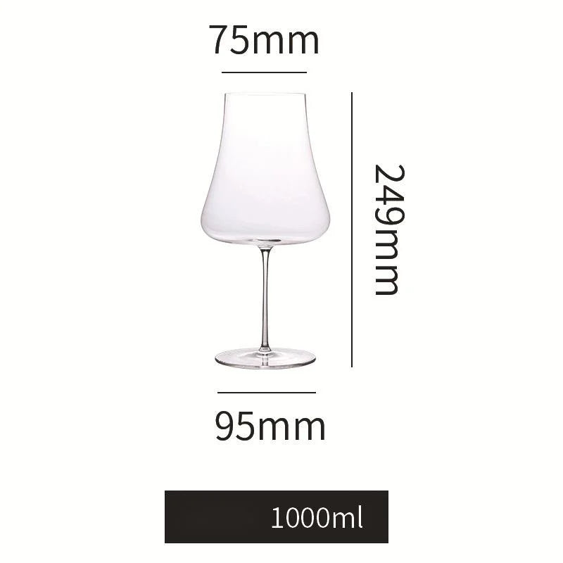 ION SHIELDING Ultrathin Crystal Wine Glasses Party Stemware Universal Wineglass Volcano Grand Cru Bordeaux Goblet Champagne Cup
