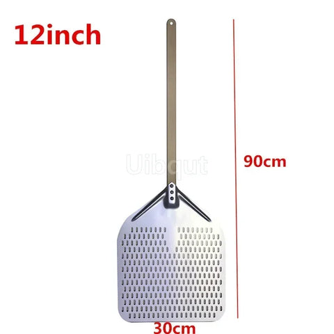 12 14 inch Big long Aluminum Pizza Shovel Peel With Long Handle Accessorie Pizza Paddle Spatula Nonstick Round Pan Baking turner