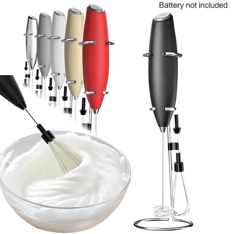 Electric Milk Whisk, Mini Handheld Milk Whisk, Kitchen Tool for Coffee, Cappuccino, Latte, Mocha