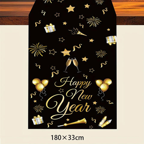 New Year Table Runner Dining Table Decoration New Year Tablecloth Table Cover Party Home Decoration Supplies