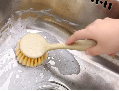 3/1pcs Kitchen Cleaning Brush Long Handle Pan Pot Brush Multifunctional Plate Bowl Dish Washing Brushes Stain Removal Tools