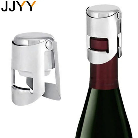 JJYY Stainless Steel Champagne Stopper Wine Beer Bottle Stopper Stainless Steel Bottle Stopper Bar Tools Fresh Leakproof