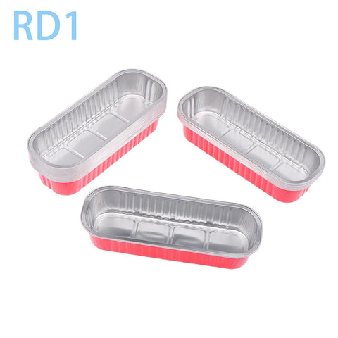 10Pcs Mini Loaf Pans With/Without Lids 6.8OZ Rectangle Aluminum Foil Baking Pans Reusable Mini Bread Containers Muffin Tins