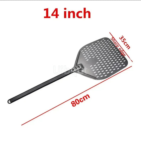 12 14 inch Big long Aluminum Pizza Shovel Peel With Long Handle Accessorie Pizza Paddle Spatula Nonstick Round Pan Baking turner