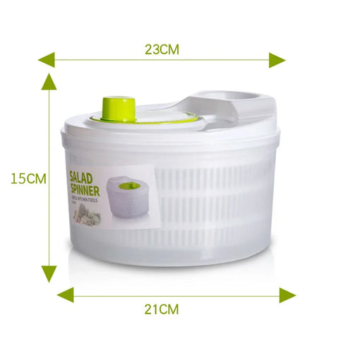 Multifunction Salad Spinner Lettuce Dryer Manual Vegetable Drainer Crisper Strainer For Washing Drying Leafy Kitchen Accesosries