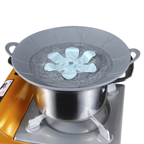 Multifunctional Silicone Lid Spill Stopper Anti Overflow Pot Cover Kitchen Gadgers Cooking Pot Lids Utensil