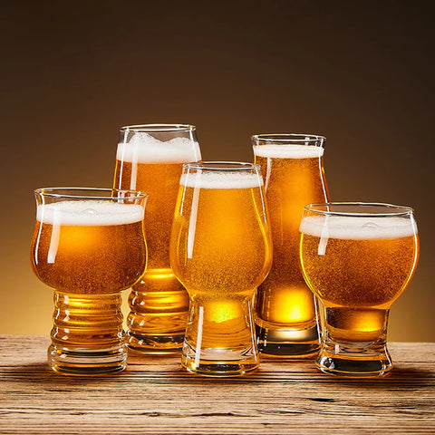 510ml Big Beer Glasses Lead-Free Crystal Glass Clear Pilsner Wheat Large  Beer Cup Super Schooner  Thick Cups for Club Bar Party