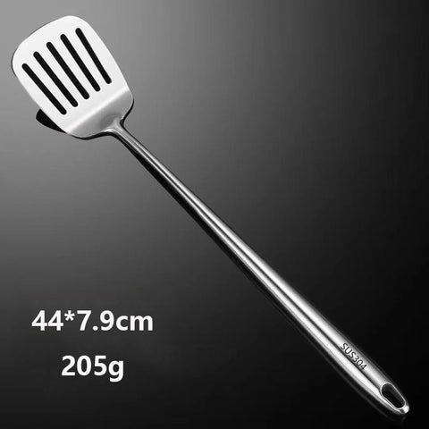 304 Stainless Steel Wok Spatula Metal Kitchen Accessories Slotted Turner Rice Spoon Ladle Cooking Tools Utensil Set Dropshipping