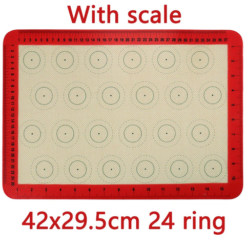 Silicone Macaron Baking Mat for Bake Pans Macaroon Pastry Cookie Making Professional Grade Nonstick