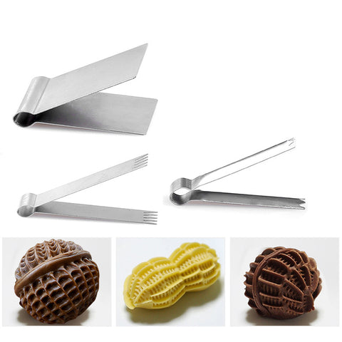 Stainless Steel Pastry Clip Walnut Crisp Clip Bread Dessert Decoration Clip Mold Flower Pliers Baking Tool