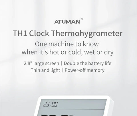 Xiaomi DUKA Atuman LCD Electronic Digital Temperature Humidity Meter Clock Indoor Home Thermometer Hygrometer Weather Station