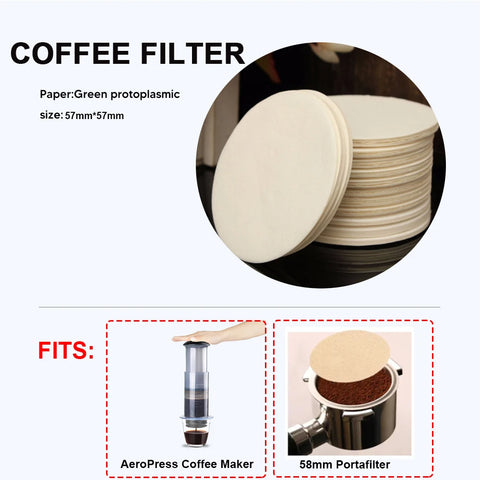 Espresso Portable Coffee Pot Filter Espresso Machine with Filter Paper Set French Fit for AeroPress Machines icafilas