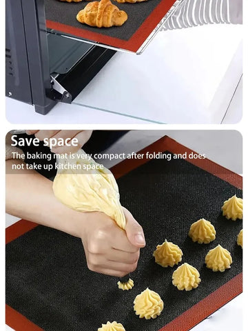 30x40cm Silicone Mat Baking Tray Baking Net Mat Breathable Non-stick Baking Mat Cookie Mat High Temperature Oven Mat G165