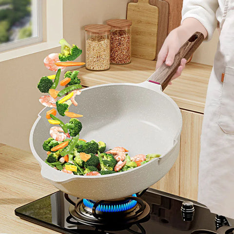 Non-Stick Pan Frying Pan Wok Pan Home Steak Skillet Pancake fried induction cooker gas stove special Saucepan Nonstick Pan