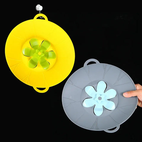 Multifunctional Silicone Lid Spill Stopper Anti Overflow Pot Cover Kitchen Gadgers Cooking Pot Lids Utensil