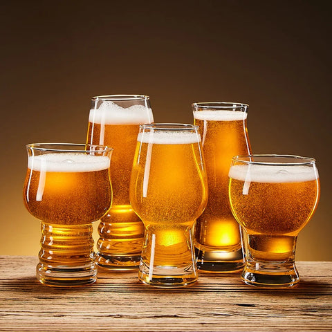 510ml Big Beer Glasses Lead-Free Crystal Glass Clear Pilsner Wheat Large  Beer Cup Super Schooner  Thick Cups for Club Bar Party