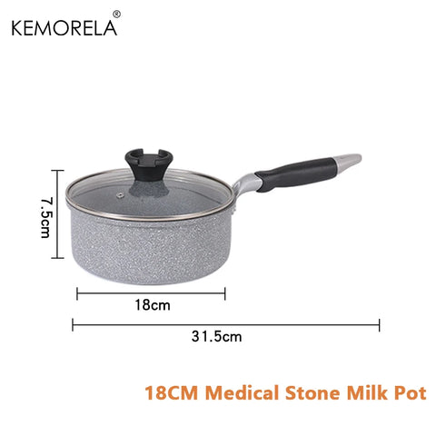 Durable Stone Frying Pan28/26/24/20cm Wok Non-stick Pan Skillet Cauldron Induction Cooker Pans Pancake Egg Gas Stove Home