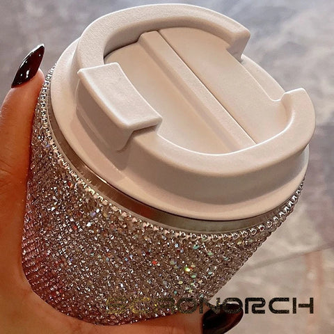 Sparkling Stainless Steel Insulated Cup Tumbler Coffee Cups Mug Travel Thermal Water Bottle Portable Car Thermos Vacuum Flask