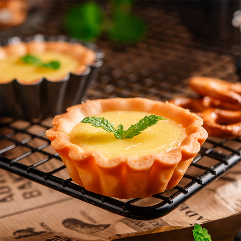 12Pcs Pan Mold Tart Quiche Flan Cake Non-stick Pie Pizza Mold Cupcake Egg Tart Tartlet Baking Mold Muffin Cup Pizza Pan Bakeware