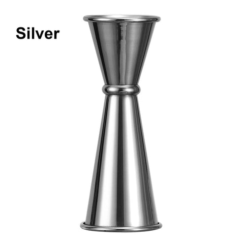 1PC Double Cocktail Jigger Dual Design with Measurements Scale Inside Stainless Steel Measuring Cup Bar Japanese Jigger