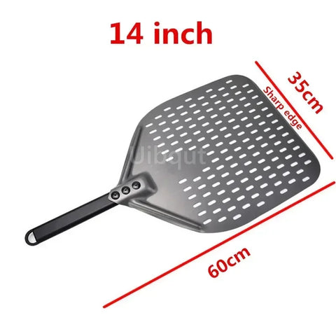 12 14 inch Big long Aluminum Pizza Shovel Peel With Long Handle Accessorie Pizza Paddle Spatula Nonstick Round Pan Baking turner