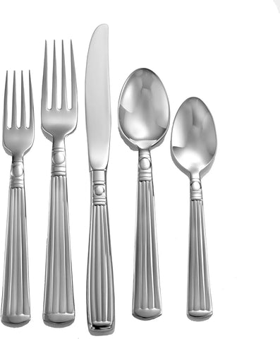 Lincoln 65-Piece 18/10 Flatware Set For 12, Includes Serving Pieces