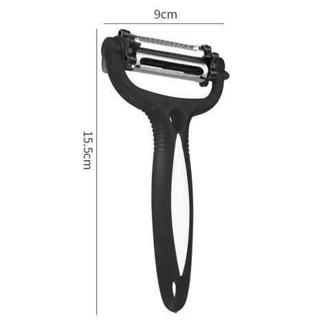 New Multifunctional 360°rotating Peeler Kitchen Tool Three-in-one Rotating Fruit Vegetable Carrot Potato Peeler Slicer