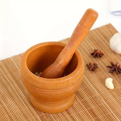 Kitchen Garlic Mortar, Pounding Chili Bowl, Mortar And Pestle Set For Garlic Peper, Garlic Crusher, Household Chili Grinder