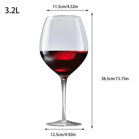 3.2L Creative Giant Wine Glass Multifunction Drinking Beer Mug Red Wine Glass Oversized Goblet champagne glasses Beer mug