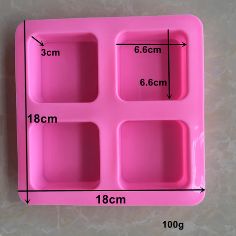 Silicone Rectangle Cake Pan Square Soap Molds Pudding Muffin Loaf Brownie Cornbread Mould