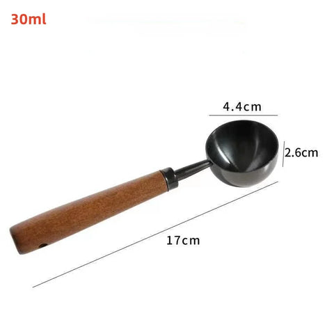 1 Pcs Walnut Wooden Measuring Spoon Scoop Coffee Beans Bar Kitchen Home Baking Tool Measuring Cup Measuring Tools for Kitchen