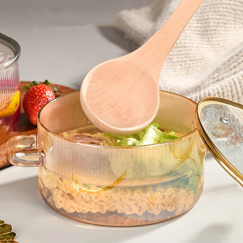 Glass Saucepan Clear Cooking Pot Soup Pot Heating Dual Handles Glass Saucepan With Cover Kitchen Cooking Tools