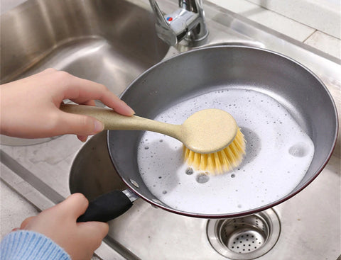 3/1pcs Kitchen Cleaning Brush Long Handle Pan Pot Brush Multifunctional Plate Bowl Dish Washing Brushes Stain Removal Tools