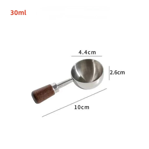 1 Pcs Walnut Wooden Measuring Spoon Scoop Coffee Beans Bar Kitchen Home Baking Tool Measuring Cup Measuring Tools for Kitchen