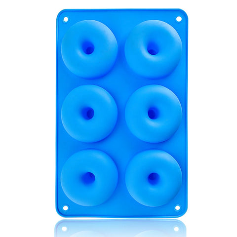 6 Holes Silicone Donut Mold Baking Pan Non-Stick Baking Pastry Chocolate Cake Dessert DIY Decoration Tools Bagels Muffins Donuts