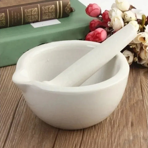 60mm Ceramics Spice Mill Grinder Set Bowls Handheld Seasoning Mills Grinder Mortar and Pestle Tools Set Miniatures