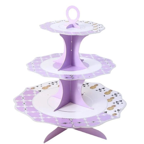 Three tier grid bronzing tray cake stand birthday cake placement festive party dessert placement rack donut rack