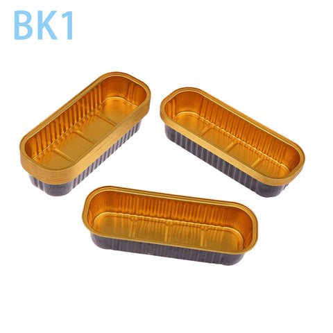 10Pcs Mini Loaf Pans With/Without Lids 6.8OZ Rectangle Aluminum Foil Baking Pans Reusable Mini Bread Containers Muffin Tins