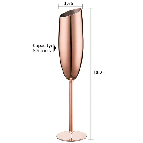 304 Stainless Steel Beveled Wine Glass, Beveled Goblets, Bar Utensils, Cocktail Glasses, Stemware
