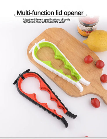 1Household Four-in-One1Can Opener Canned Bottle Cap Bottle Opener Multi-Purpose Kitchen Bottle Opening Lid Opener