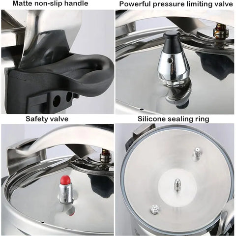 3L/5L/7L Professional Pressure Cooker Heavy-Duty Aluminum Explosion-Proof Cooking Pots for Gas Cooker Pot