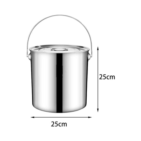 Stainless Steel Stockpot Large Soup Pot Induction Pot Canning Pasta Pot for Household Composite Bottom Stockpot Cookware