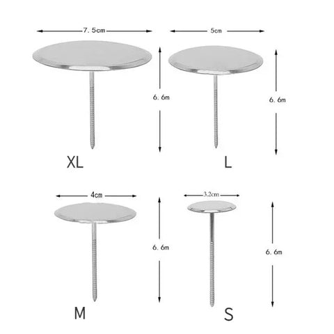 Stainless Steel Piping Nail Tips Cake Chocolate Biscuit Flowers Decorating Needle Stands Cream Transfer Tray Baking Pastry Tools