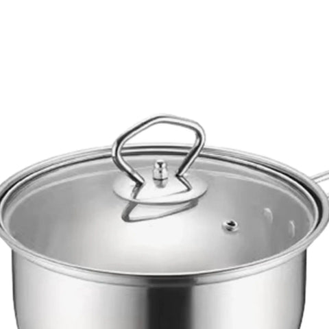 Milk Pot Multifunction Pot Saucepan with Lid Soup Pan Stainless Steel Pot Stockpot for Cafe Kitchen Home Restaurant Sauce