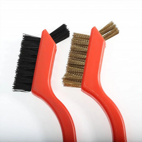 Wire Cleaning Brush Stainless Steel/Brass/Nylon Bristles Brush Polishing Rust Remover Kitchen Stove Sink Scrubbing Cleaning Tool