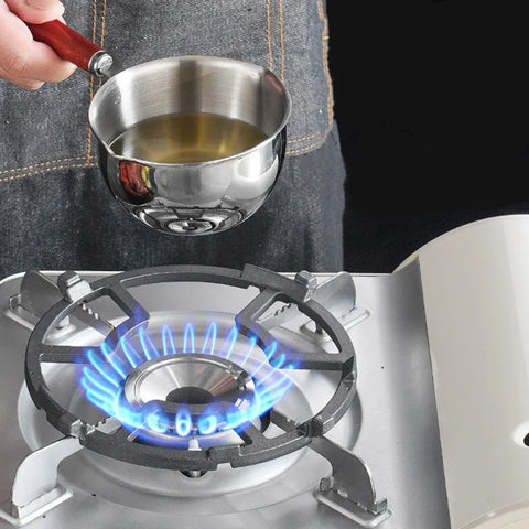 Milk Pot Stainless Steel Hot Oil Pan 150ML-500ML Hot Sauce Small Pot Cooking Butter Melting Pot Versatile Flat Bottomed Oil Pan