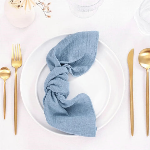 Hotel Serving Cloth Napkins 42x42cm Cotton Fabric Serviette Kitchen Tea Table Towels for Farmhouse Wedding Decoration