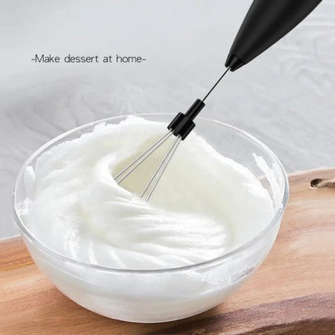 Electric Milk Whisk, Mini Handheld Milk Whisk, Kitchen Tool for Coffee, Cappuccino, Latte, Mocha